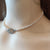 Freshwater Pearl Choker Necklace, Dainty Bridal Jewelry