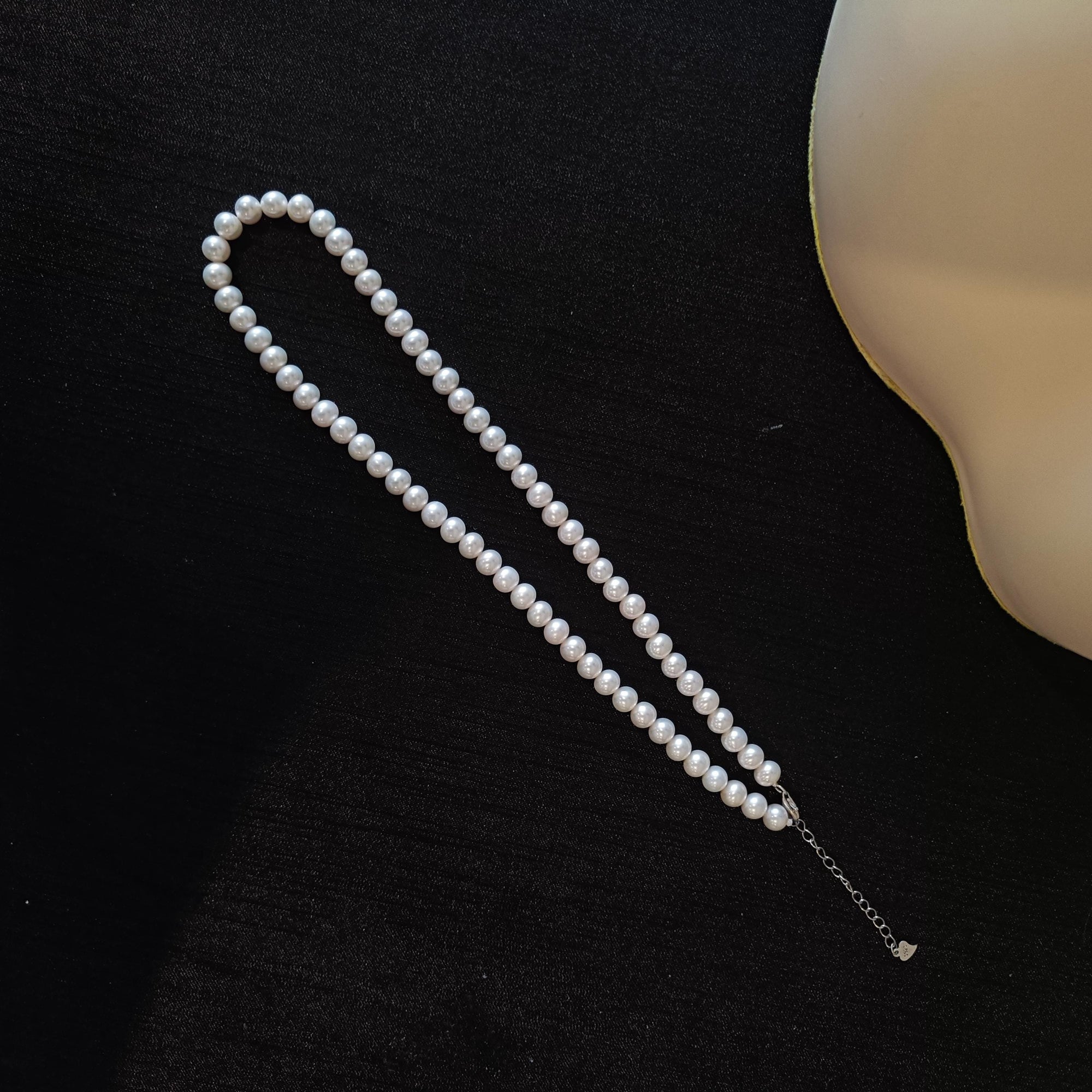 Genuine Freshwater Pearl Necklace in Sterling Silver