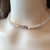Pearl Choker Necklace, Dainty Freshwater Pearl Necklace