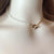 Half Pearl Chain Necklace