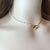 Half Pearl Chain Necklace