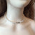 Pearl Choker Necklace, Dainty Freshwater Pearl Necklace