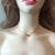 Half Pearl Chain Necklace