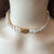 Elegant Two Layer Freshwater Pearl Choker Necklace