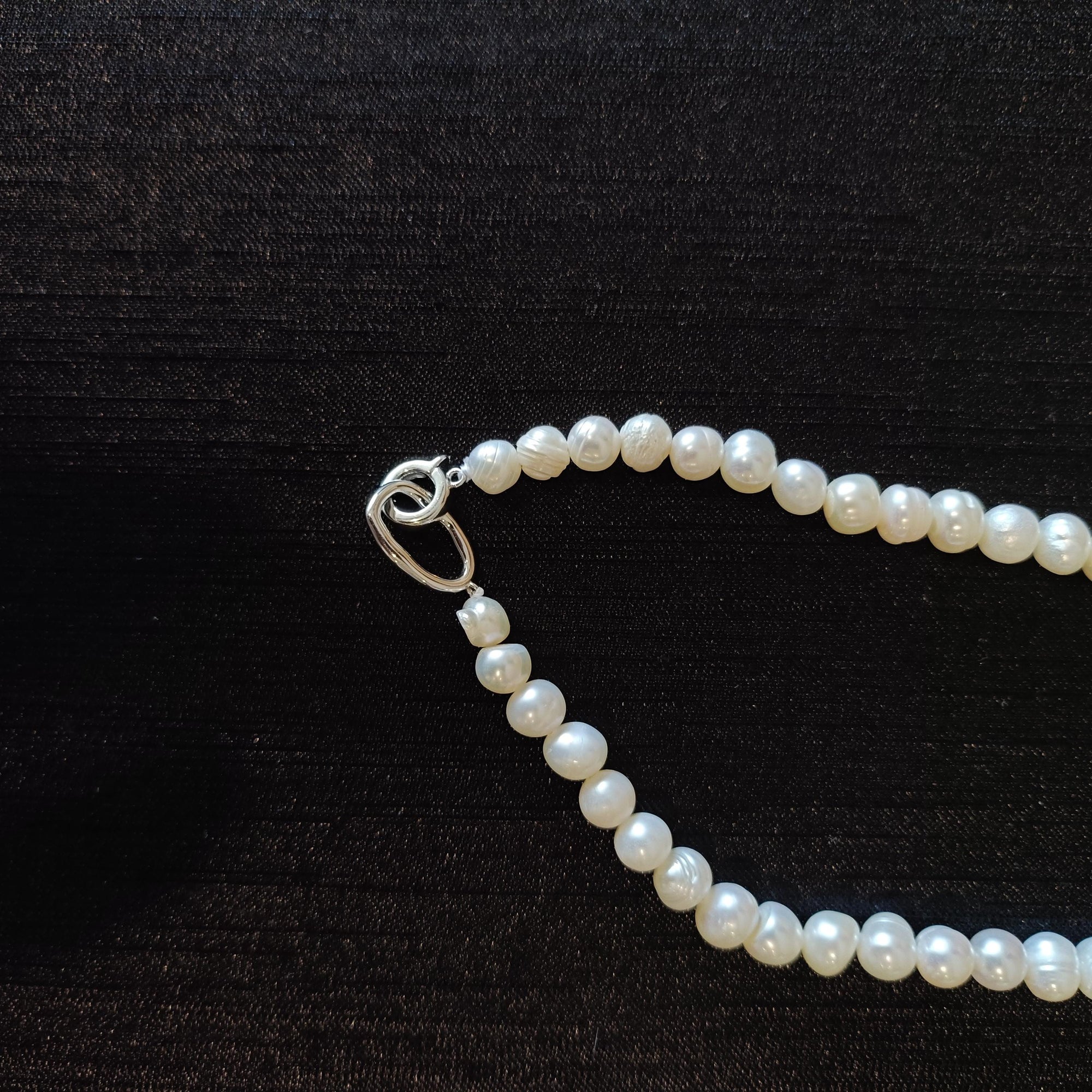 Pearl Choker Necklace, Dainty Freshwater Pearl Necklace
