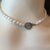 Clover Freshwater Pearl Choker Necklace for Women