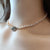 Clover Freshwater Pearl Choker Necklace for Women