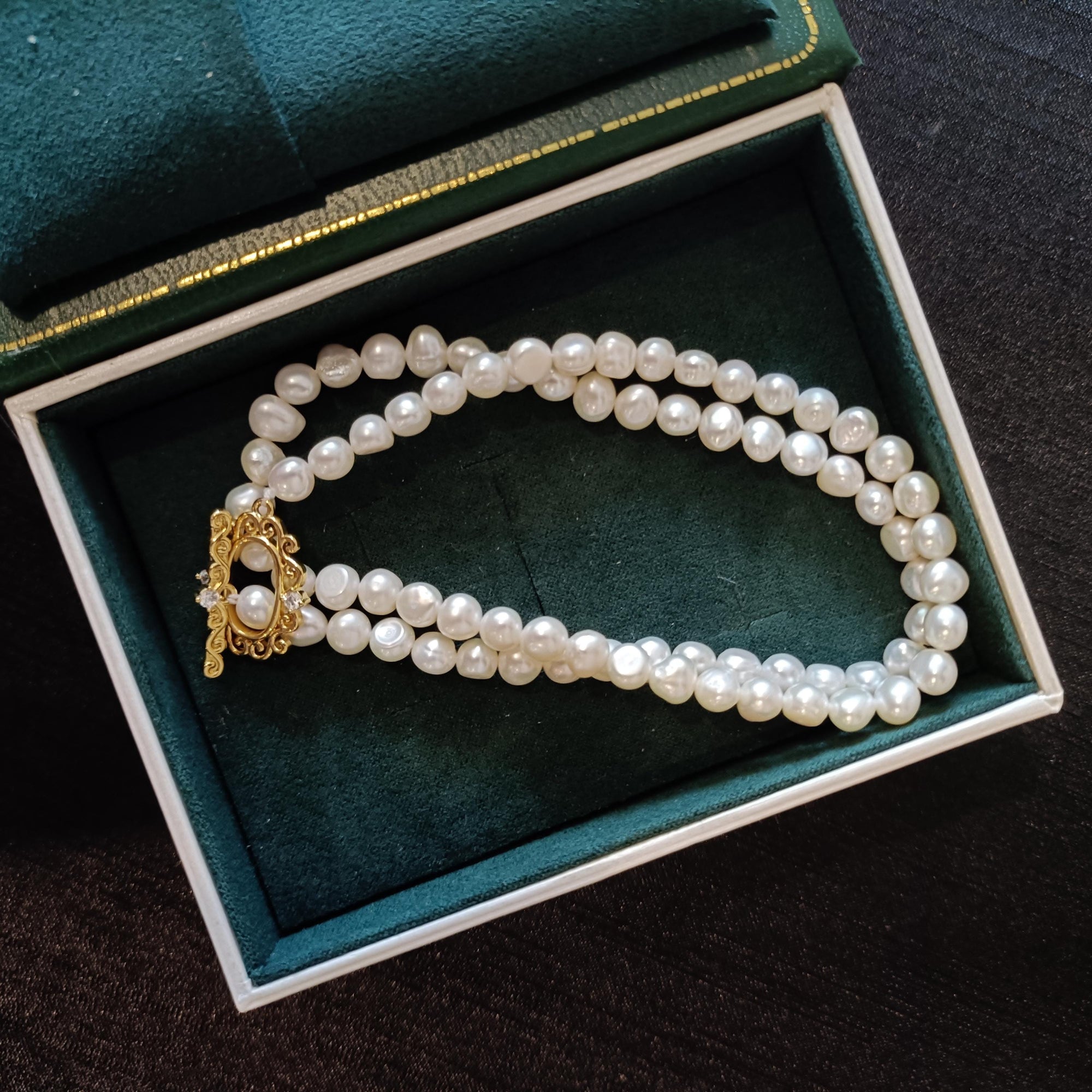 White Freshwater Pearl Choker Necklace