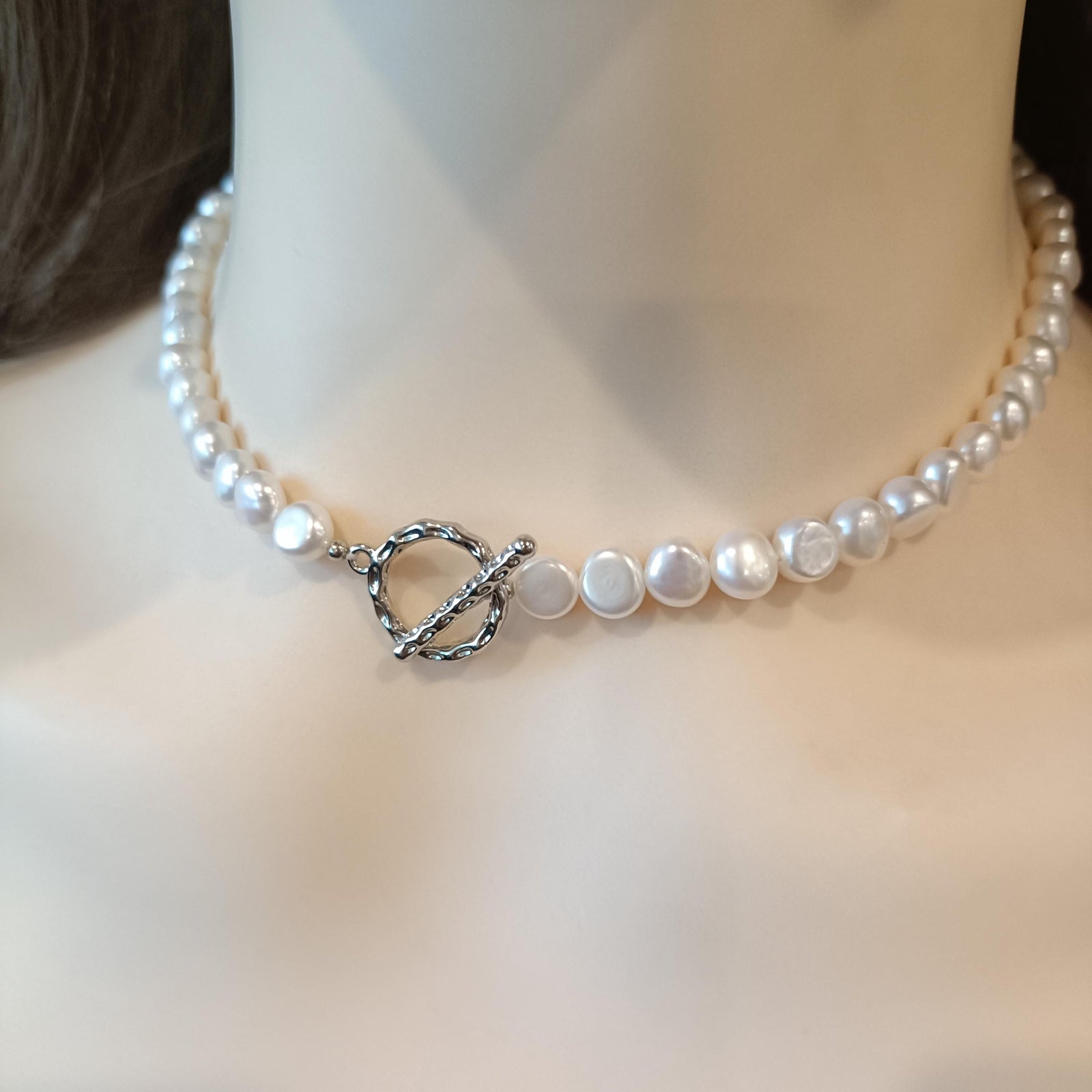 Authentic Freshwater Pearl Choker Necklace for Women