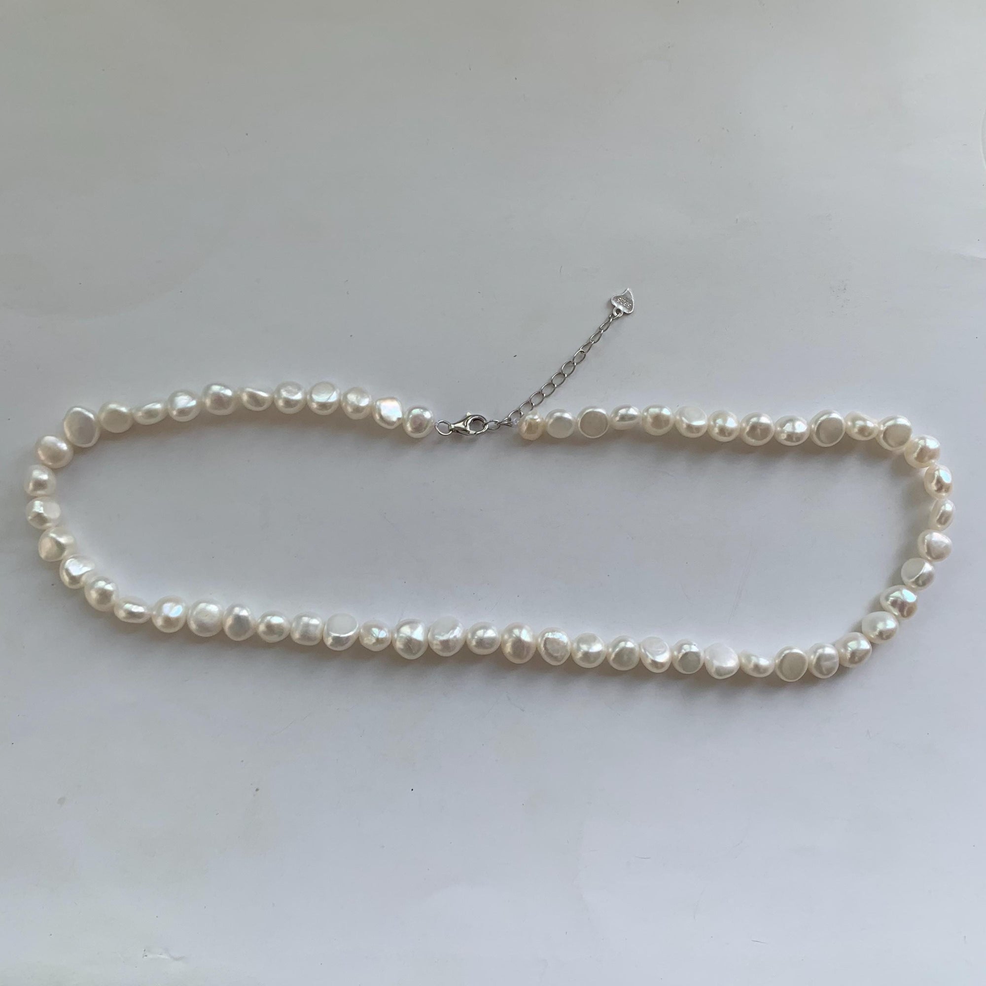 Real Freshwater Pearl Necklace with Adjustable Chain
