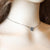 Dainty Flower Silver Cable Chain Necklace for Women