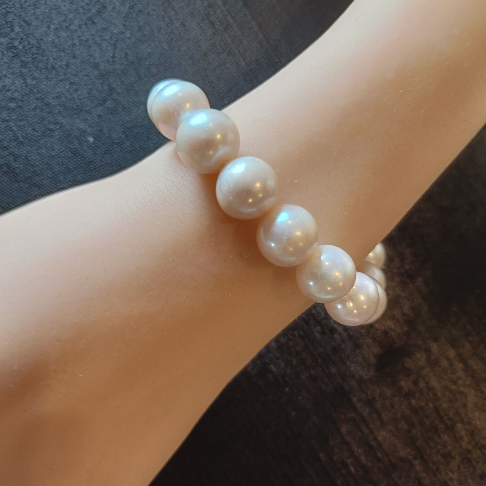Big Edison Pearl Bracelet, Large Freshwater Pearl Jewelry
