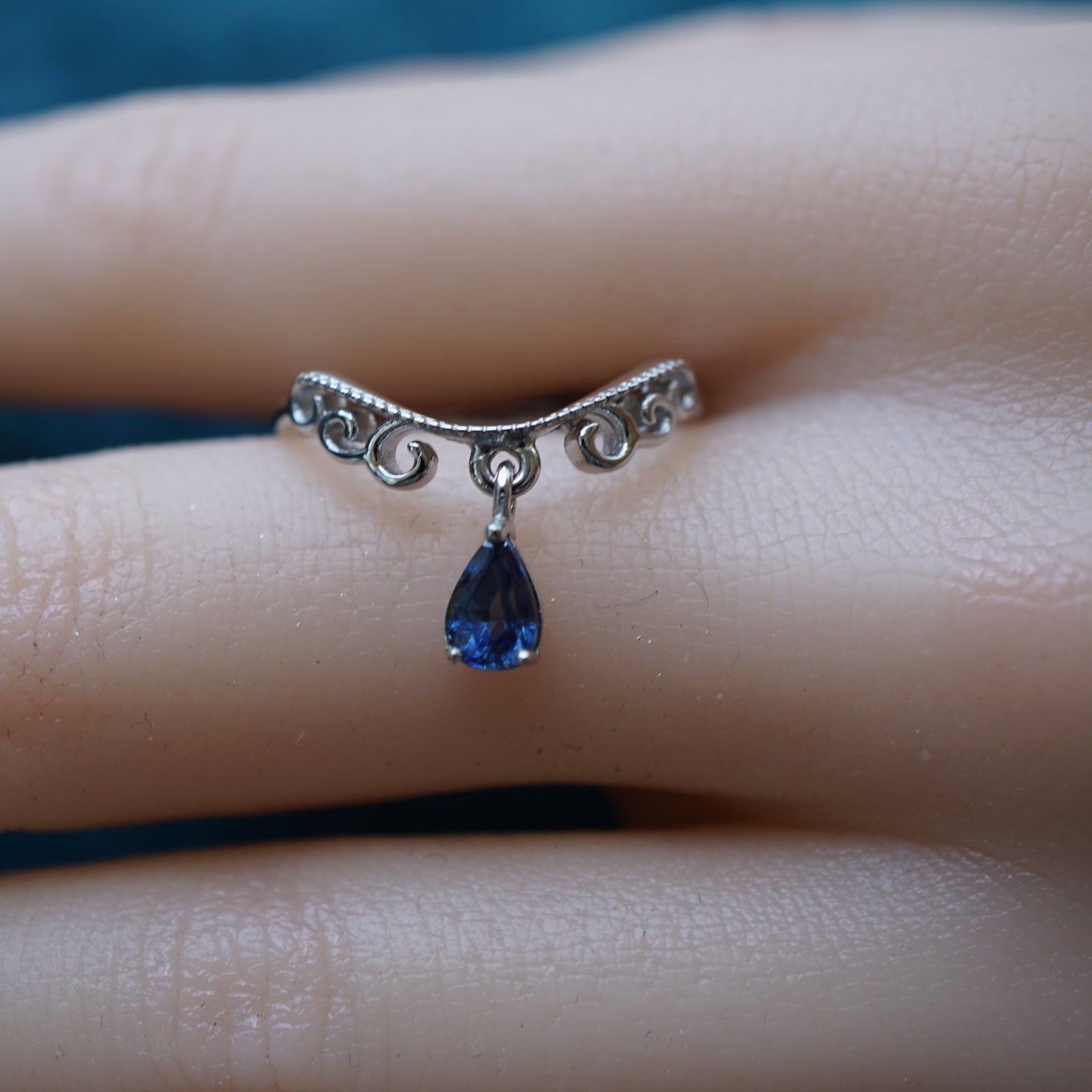 Stacking Blue Sapphire Ring