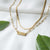 Double layers chain, set of two chains, minimalist necklace