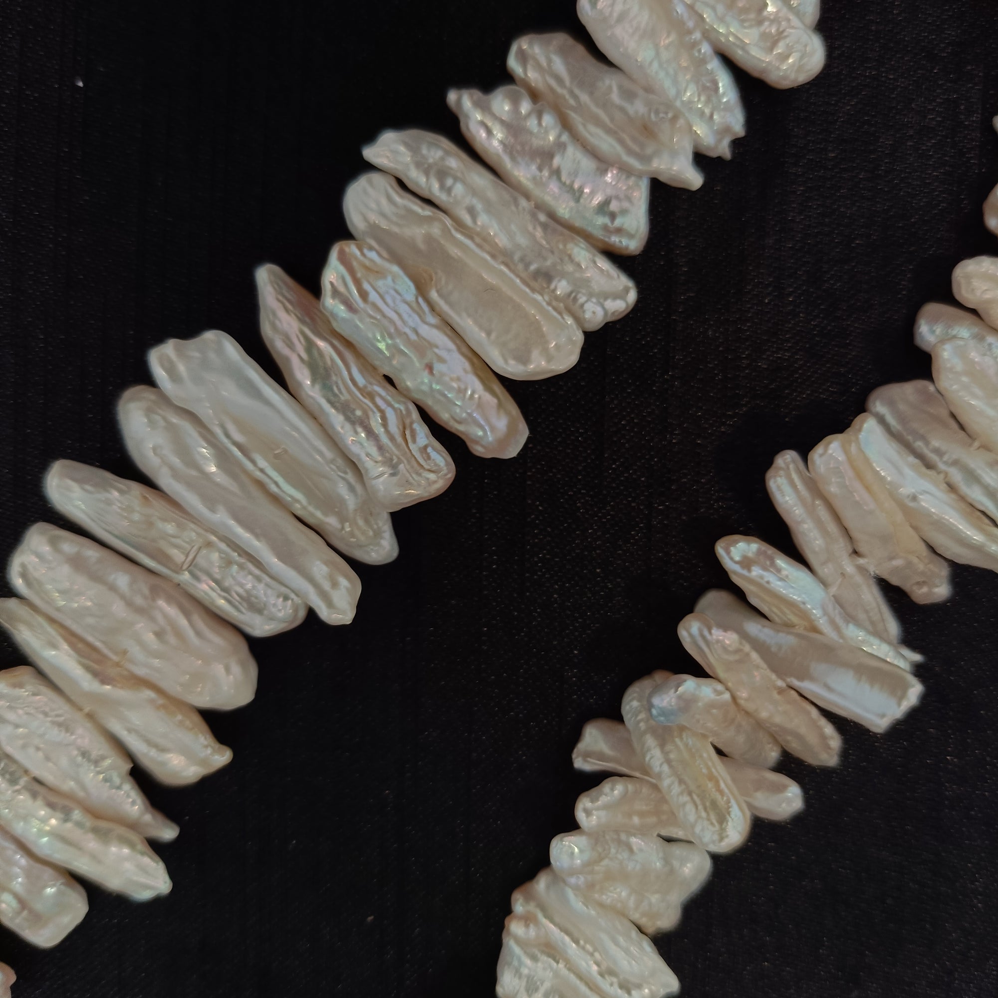 Biwa Baroque Pearl Necklace, Real Freshwater Pearls