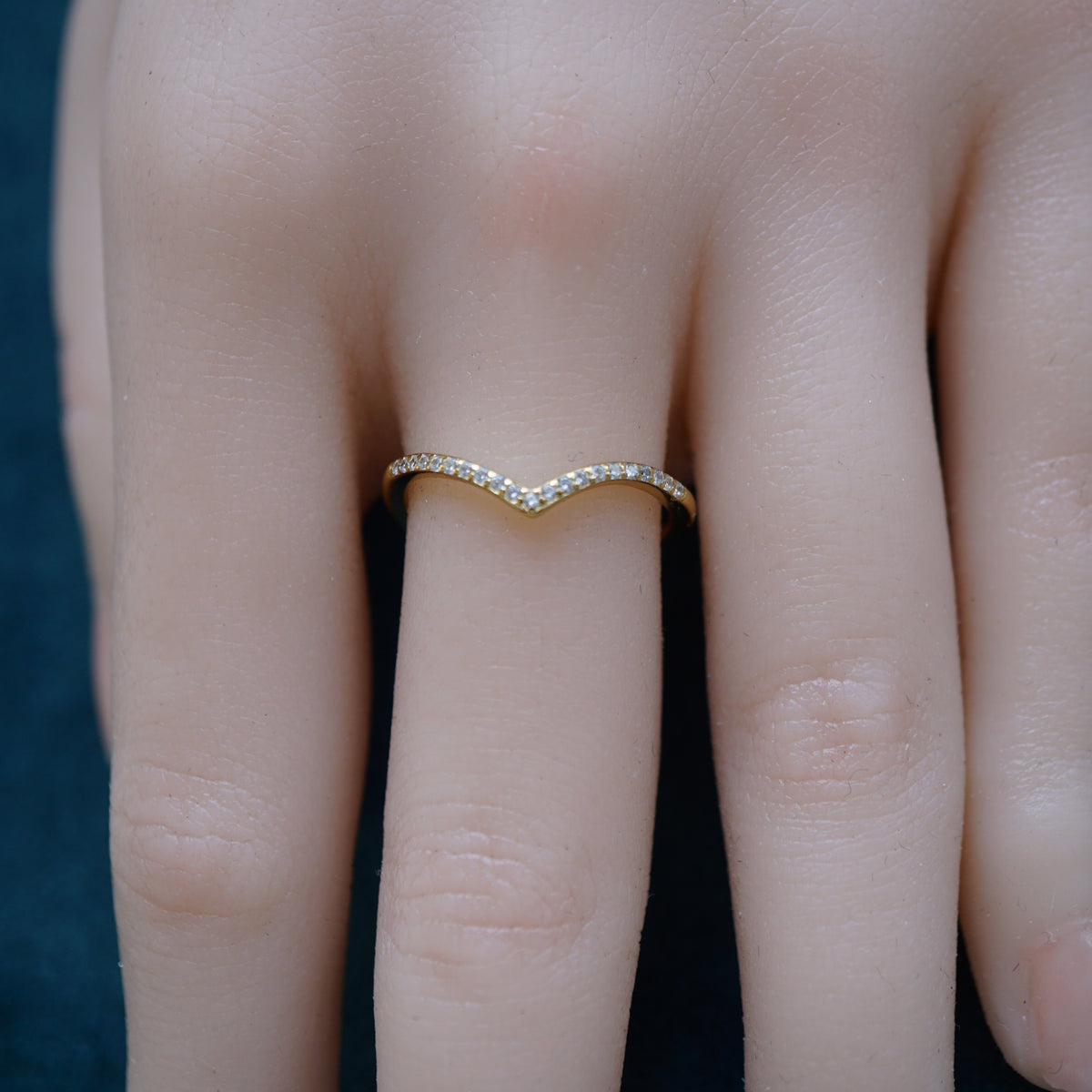 Simple V Shape Ring in Sterling Silver