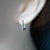 Minimalist Square Hoop Earrings in Sterling Silver