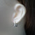 Minimalist Square Hoop Earrings in Sterling Silver