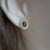 Rainbow Vintage Gold Triplet Opal Stud Earrings - Timeless Elegance