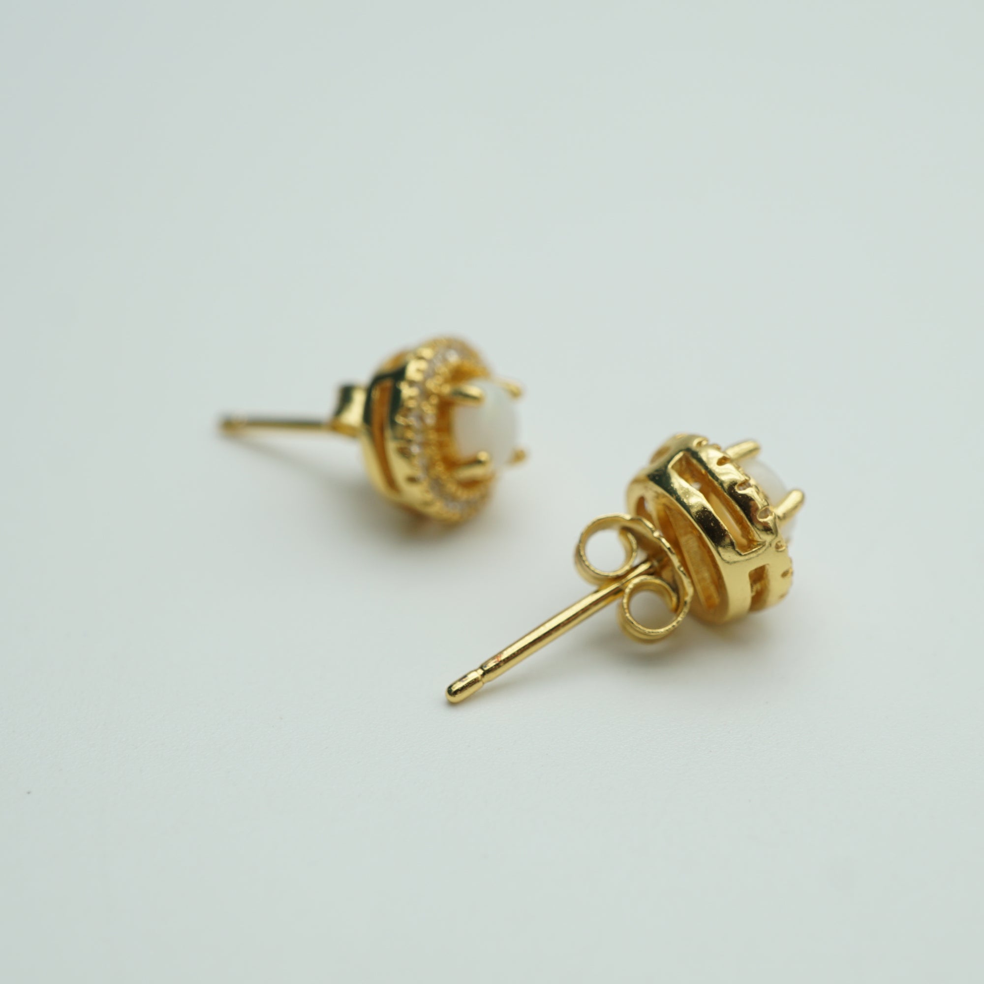 Genuine White Opal Earrings - October Birthstone Beauty