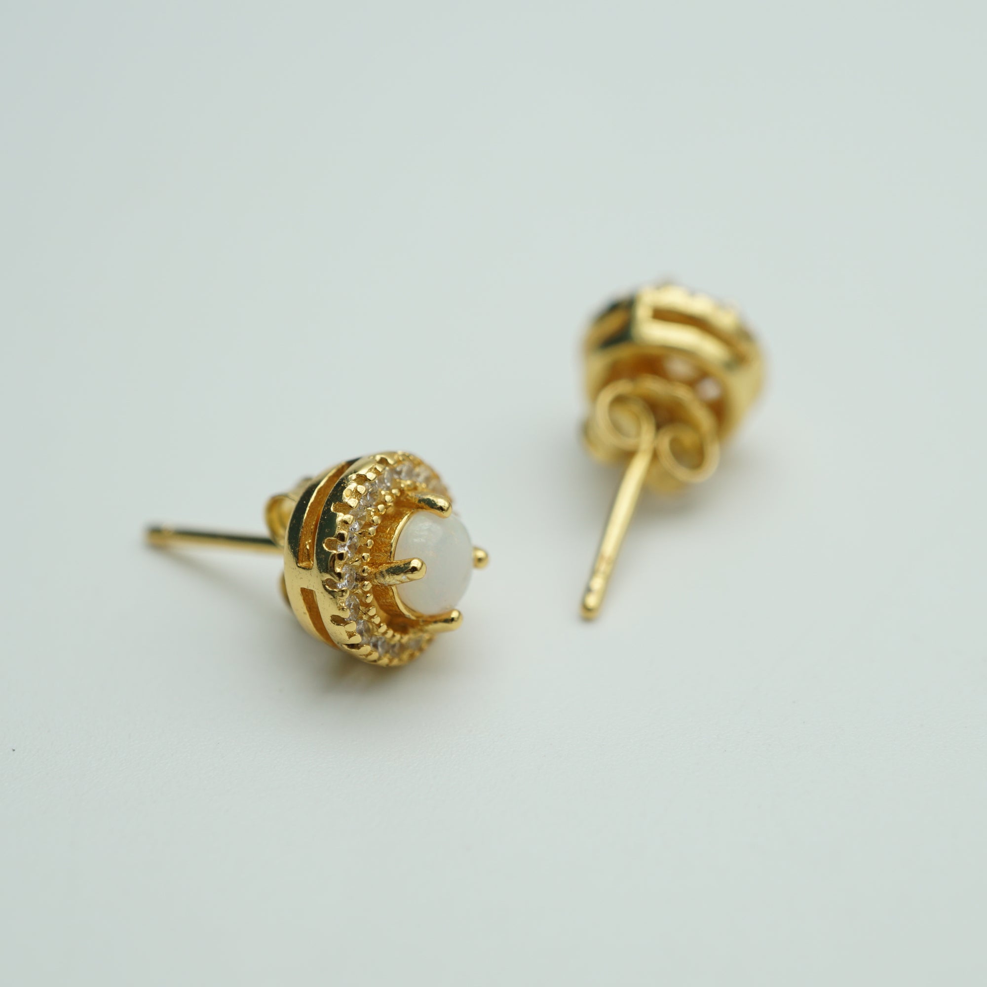 Genuine White Opal Earrings - October Birthstone Beauty