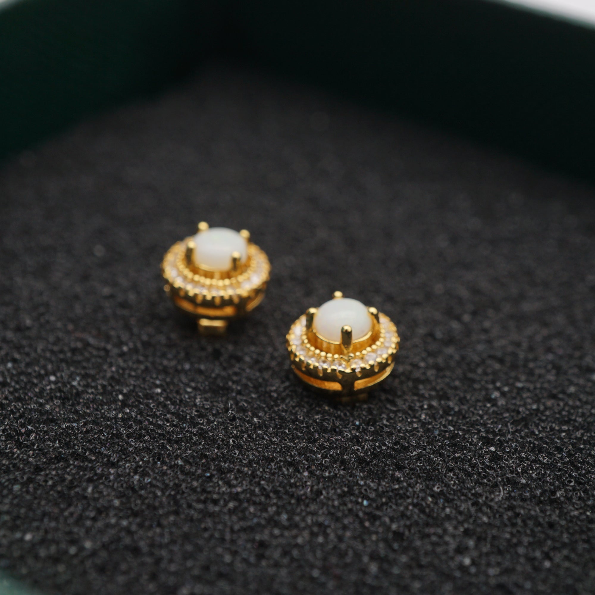 Genuine White Opal Earrings - October Birthstone Beauty