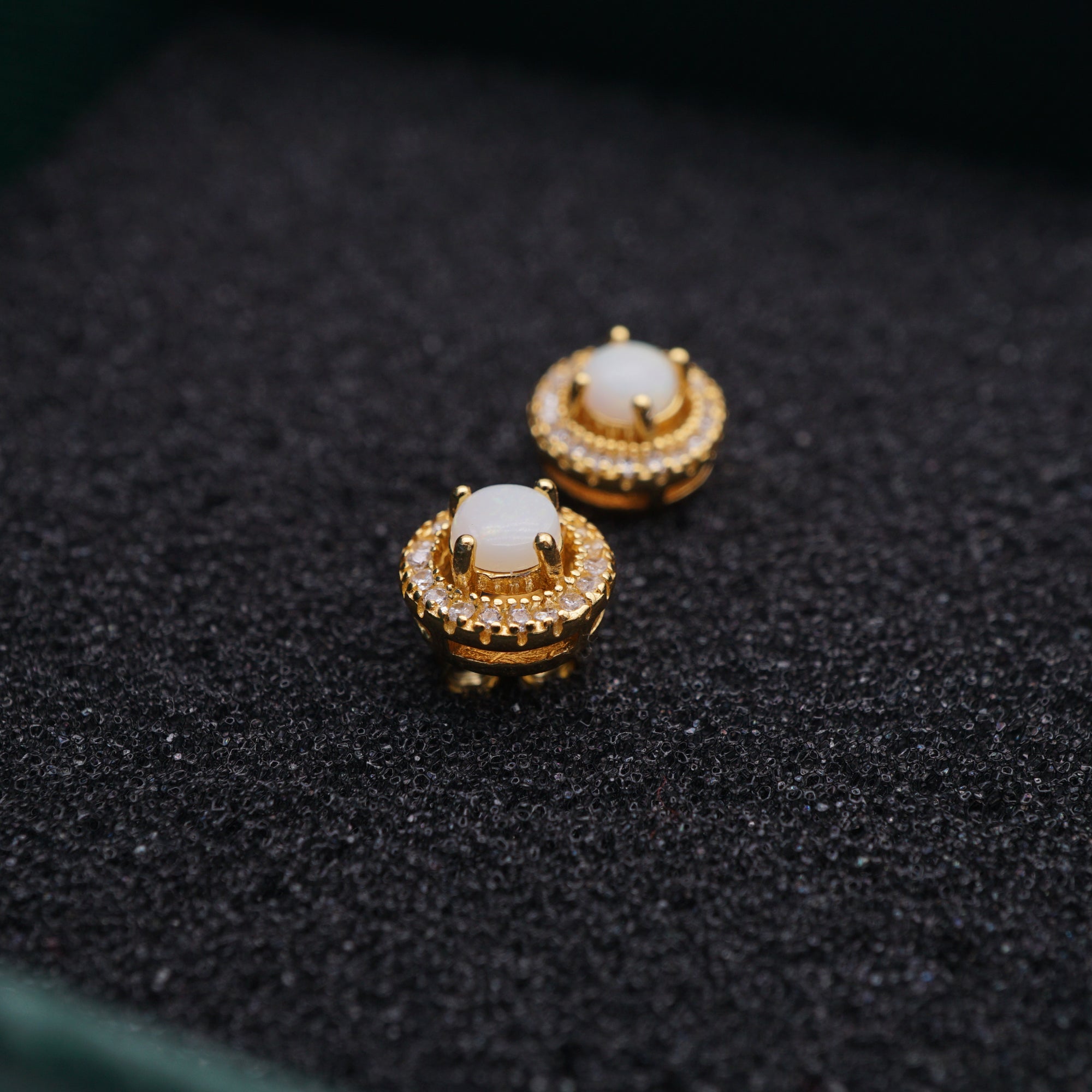 Genuine White Opal Earrings - October Birthstone Beauty
