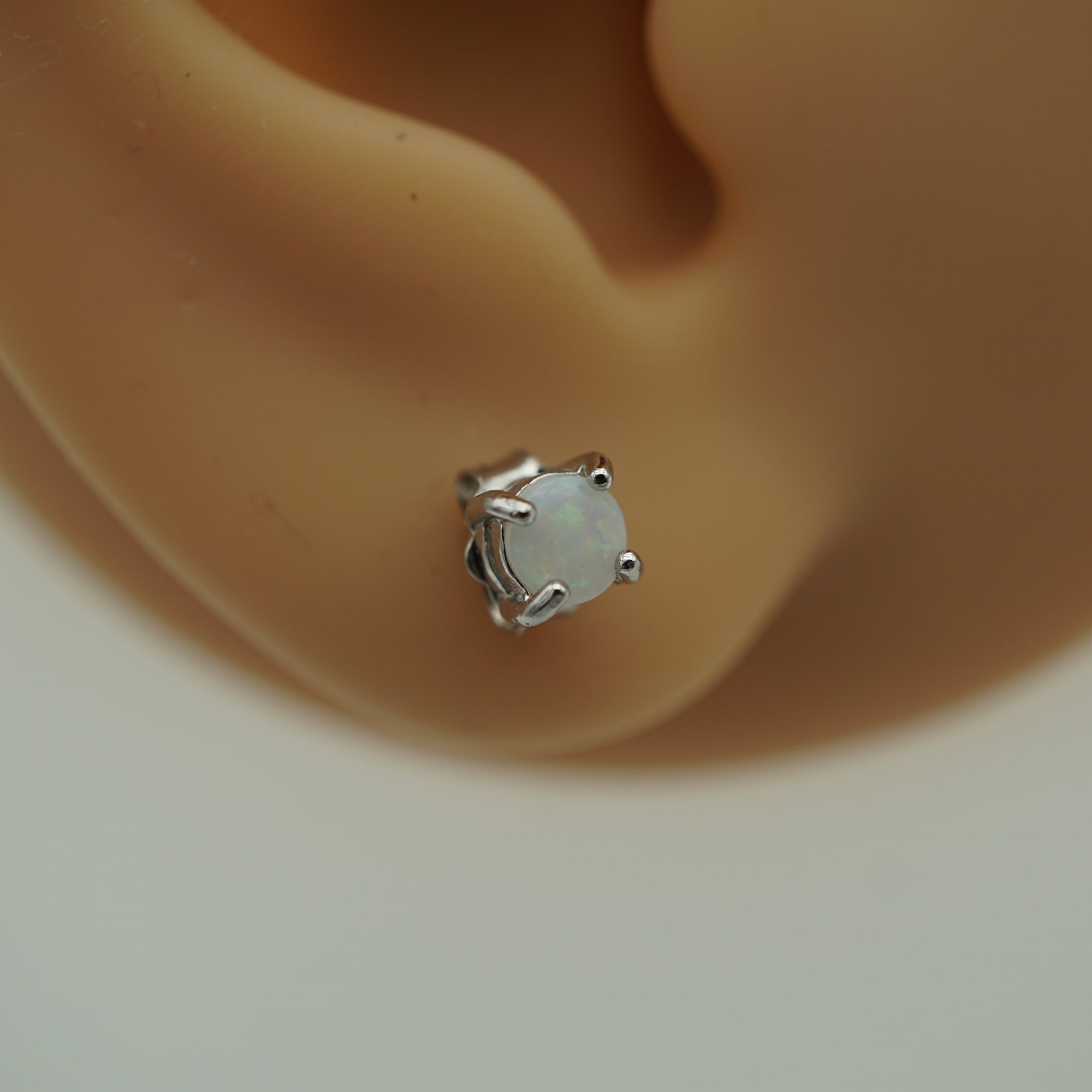 Opal Minimalist Studs