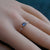 18K White Gold Untreated & Unheated Sapphire Ring, 0.41ct-Vsabel Jewellery