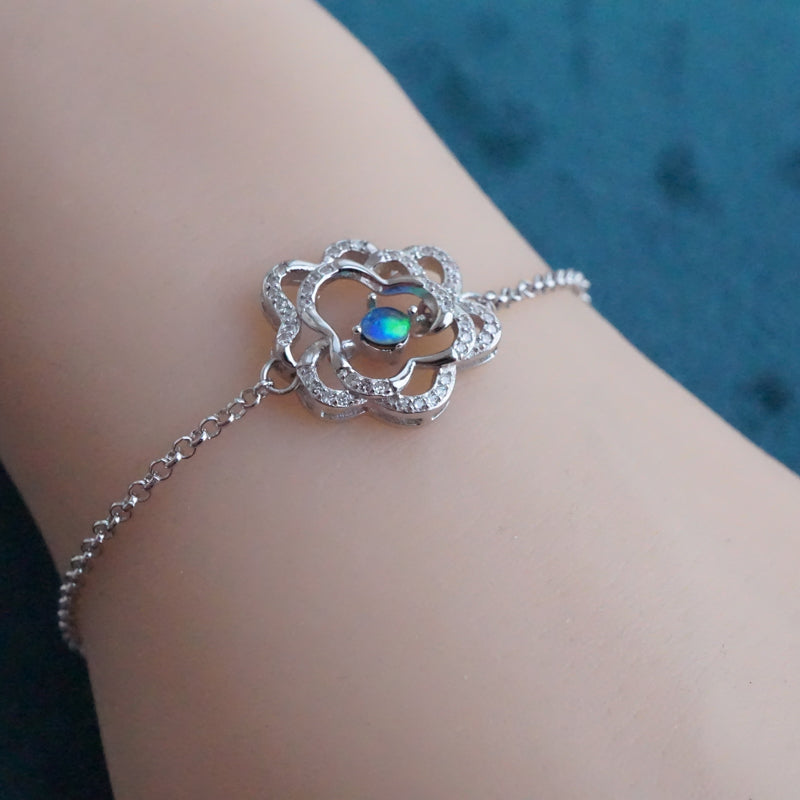 Flower Opal bracelet-Vsabel Jewellery