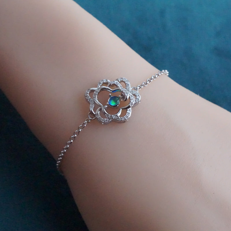 Flower Opal bracelet-Vsabel Jewellery