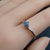 Twist Australian Opal Ring: Sterling Silver Elegance-Vsabel Jewellery