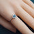 Dainty Australian Opal Ring: Sterling Silver Elegance-Vsabel Jewellery