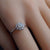 Dainty Australian Crystal Opal Ring: Sterling Silver-Vsabel Jewellery