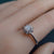 Dainty Australian Crystal Opal Ring: Sterling Silver-Vsabel Jewellery