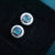 Graceful Round 4mm Triplet Opal Earring Studs-Vsabel Jewellery