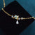 White Opal Moon & Sun Necklace with Dazzling Droplet-Vsabel Jewellery