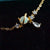 White Opal Moon & Sun Necklace with Dazzling Droplet-Vsabel Jewellery