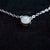 Radiant Opulence: Simple Round White Opal Necklace-Vsabel Jewellery