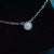 Radiant Opulence: Simple Round White Opal Necklace-Vsabel Jewellery