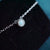 Radiant Opulence: Simple Round White Opal Necklace-Vsabel Jewellery
