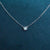 Radiant Opulence: Simple Round White Opal Necklace-Vsabel Jewellery