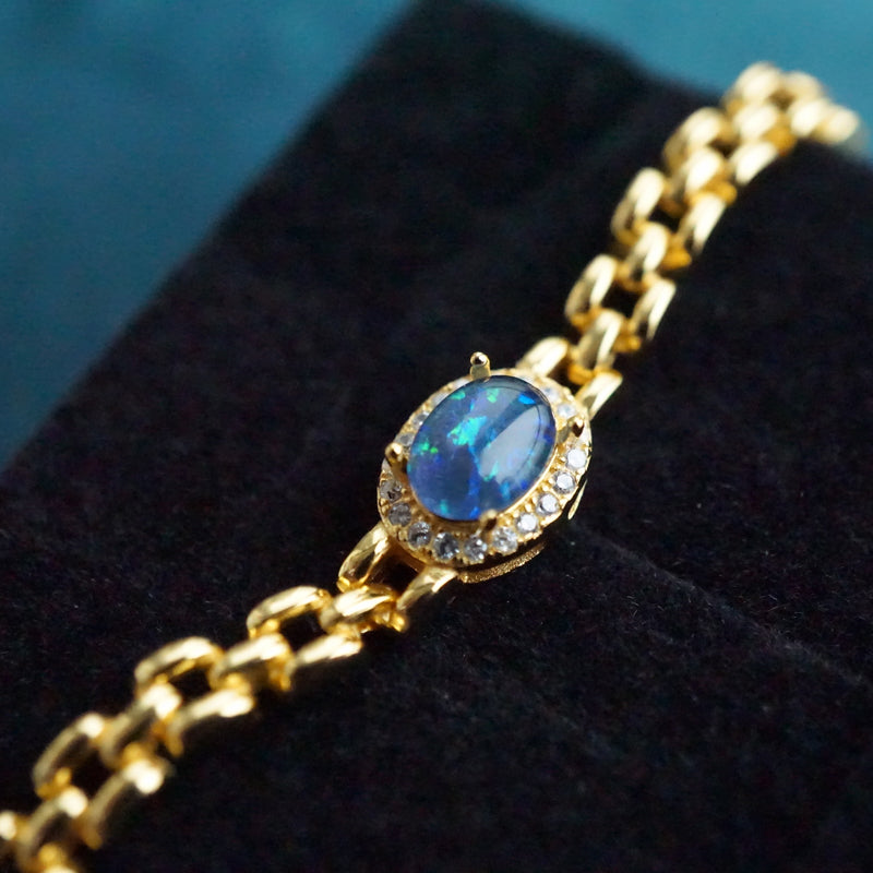 Triplet Opal Bracelet Band-Vsabel Jewellery