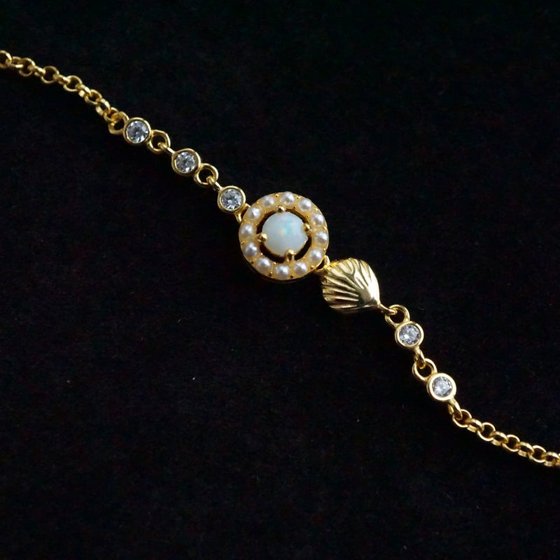 White Opal Bracelet: Exquisite Elegance-Vsabel Jewellery