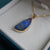 Artistic Purple Opal Pendant - 14K Gold-Vsabel Jewellery