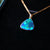 Lightning Green Opal Pendant - 14k solid gold-Vsabel Jewellery