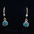 Australian Triplet Opal Dangle Earrings
