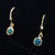 Australian Triplet Opal Dangle Earrings