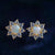 Flower 18k Gold Plated Sparkling Brilliance Crystal Opal Stud Earrings