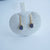 Unique Purple Dangle Triplet Opal Earrings